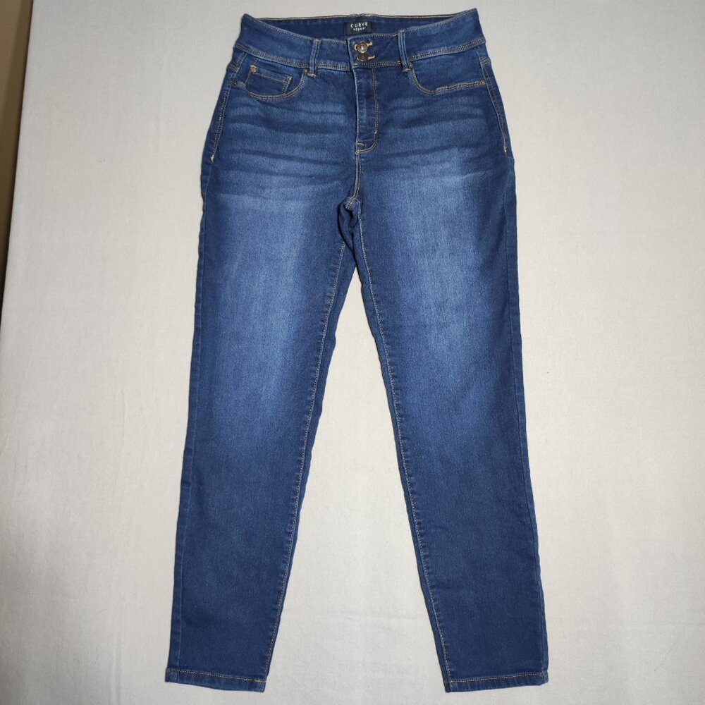 Curvy Appeal jeans women's sz 10 ink blue colour curvy creator high rise skinny